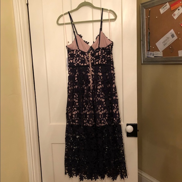 NWT Navy Lace Dress - Picture 5 of 7